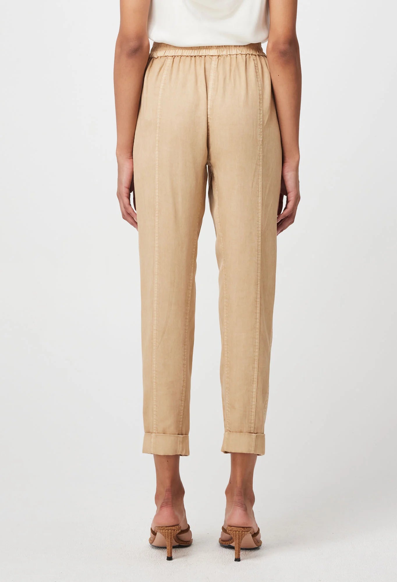 Tierra tencel twill jogger, sand