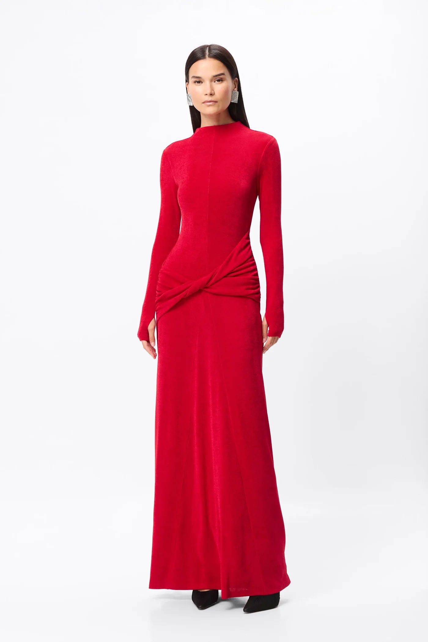 Ode maxi dress, rouge