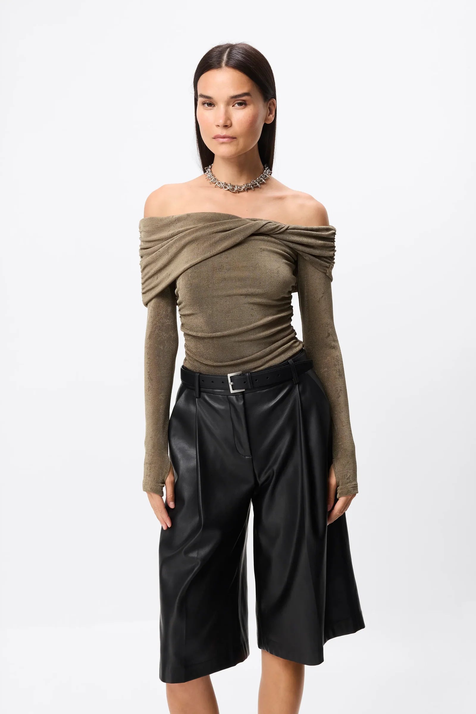 Olympia top, moss