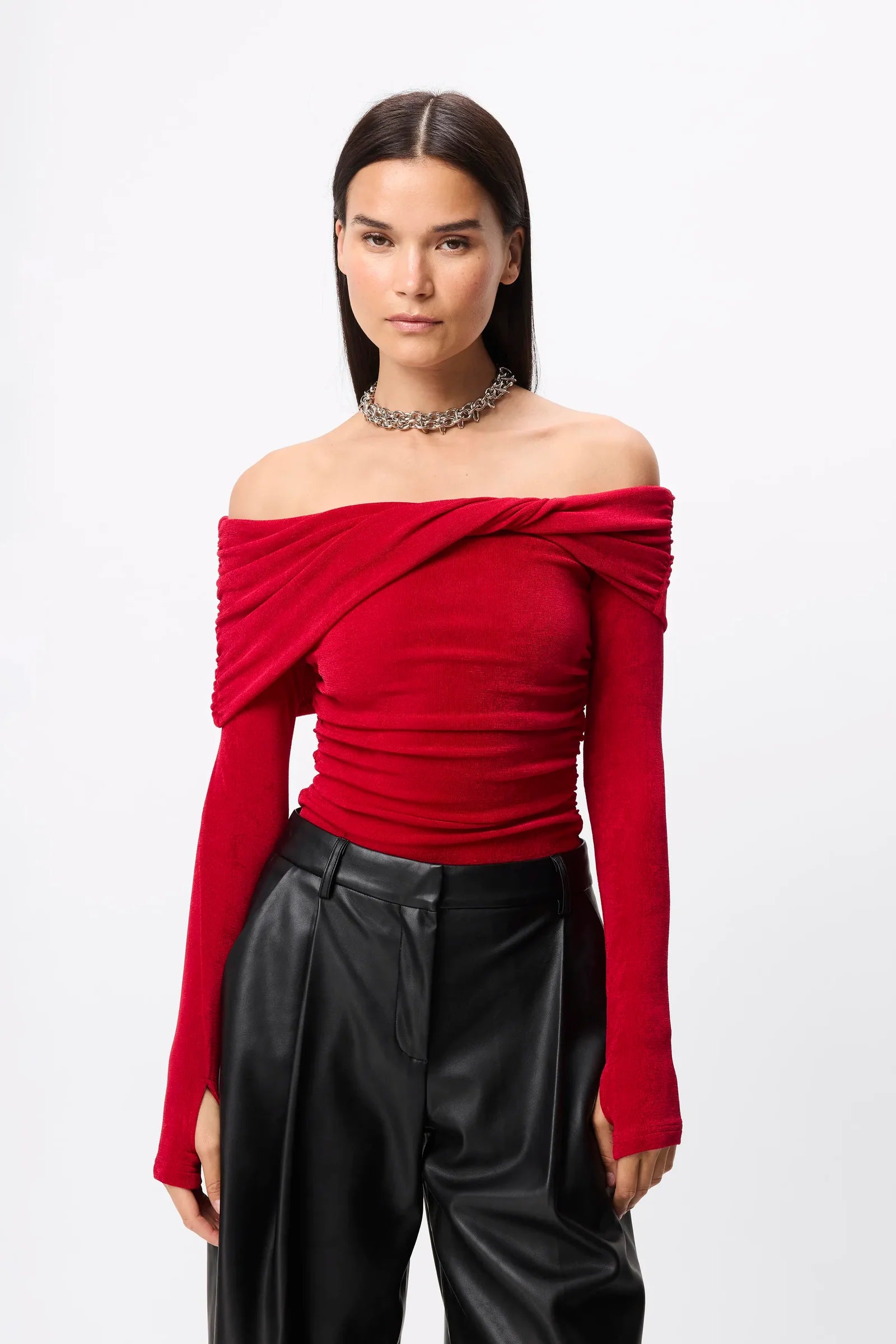 Olympia top, rouge
