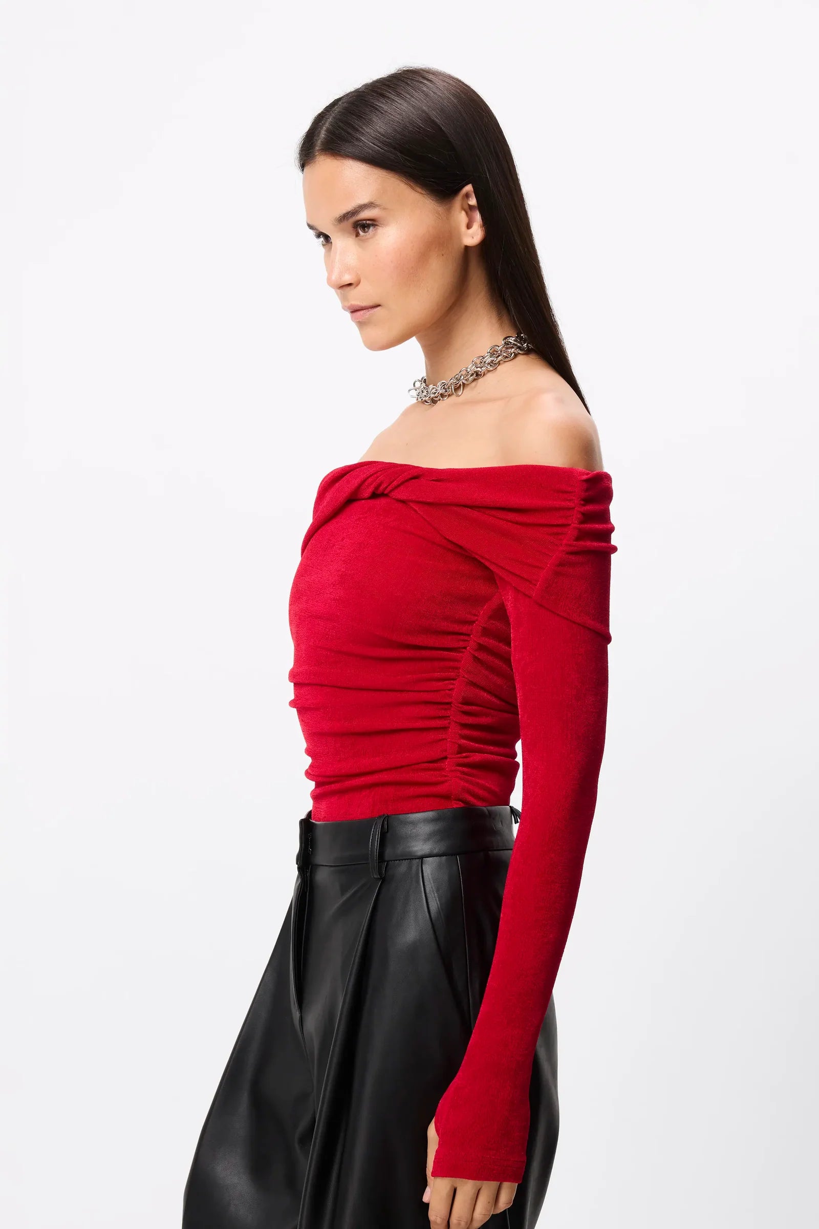 Olympia top, rouge
