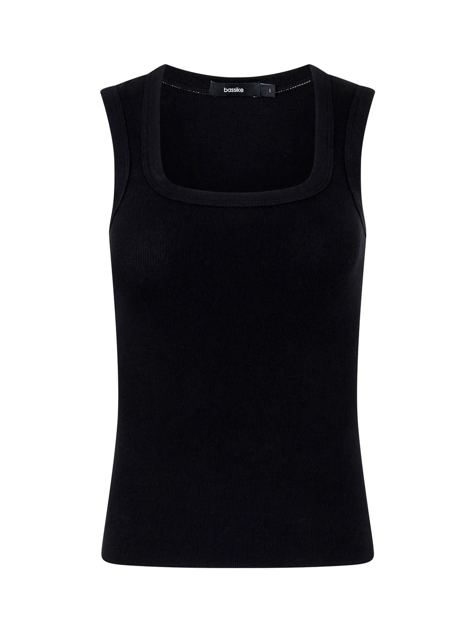 low scooped rib tank, black