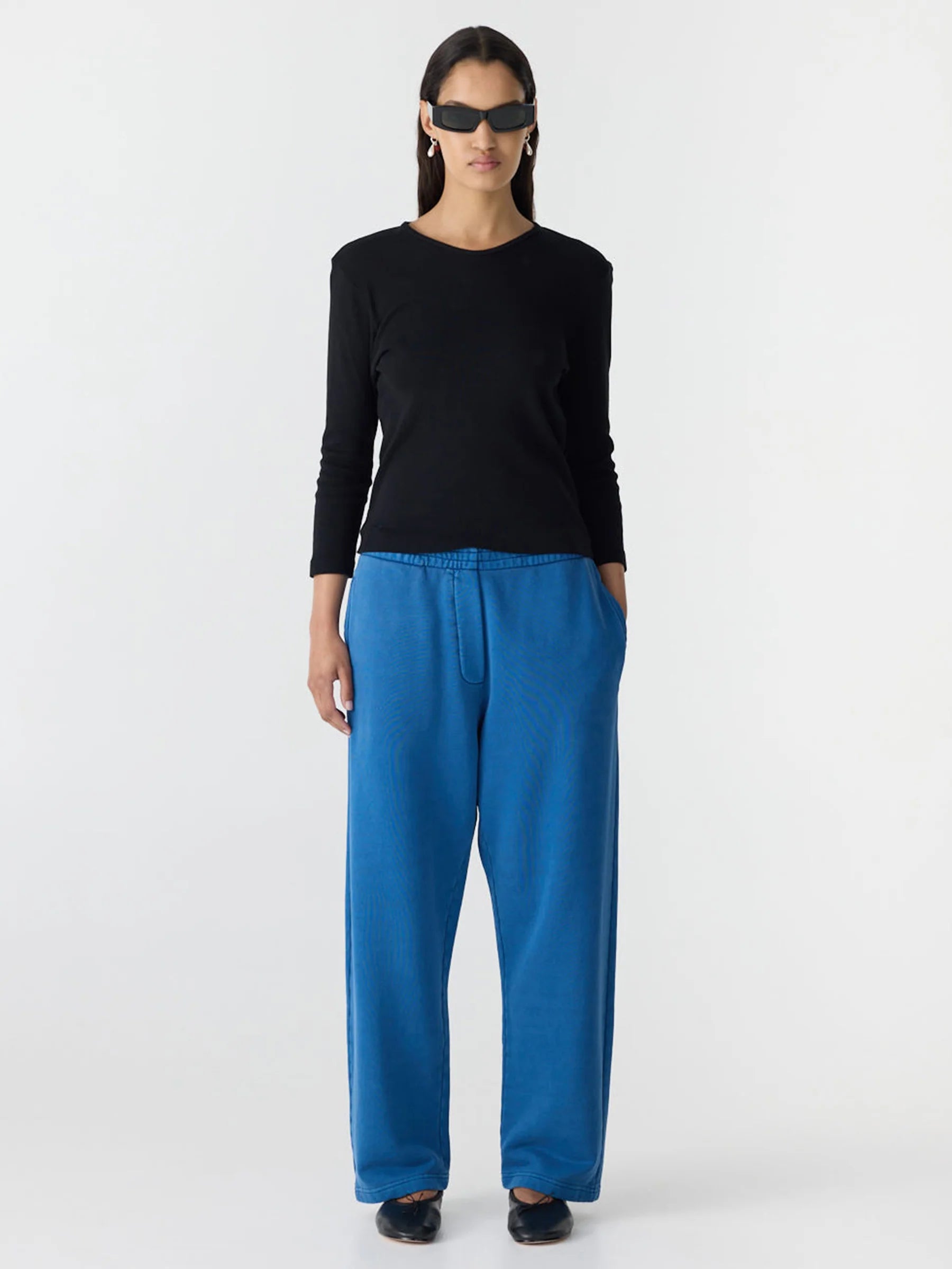 Universal fleece trackpant, pigment classic blue