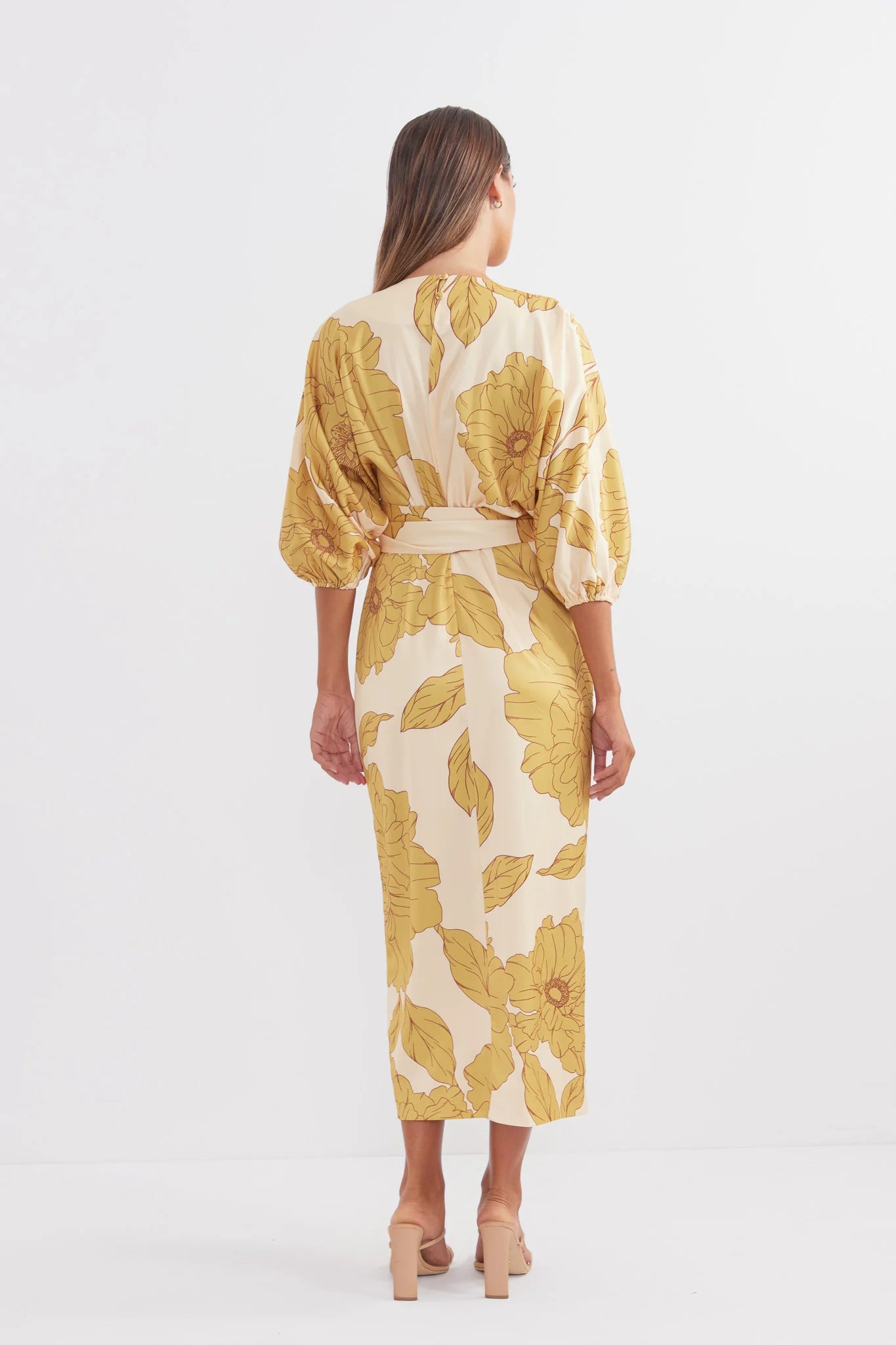 Favourite wrap midi, golden