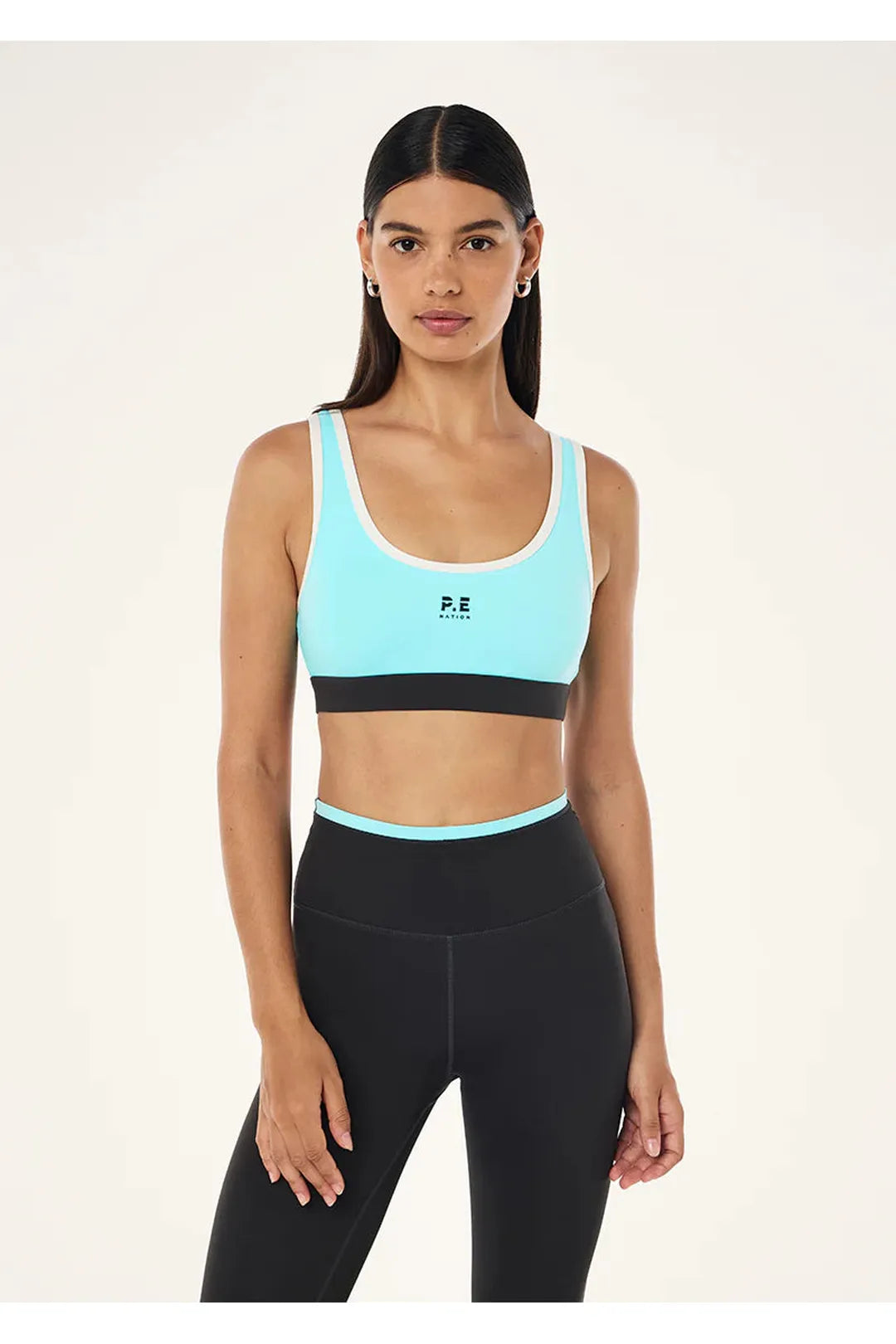 Pursuit sports bra, aqua