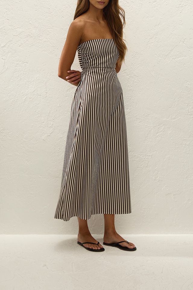 Casimiro midi dress, rita stripe port