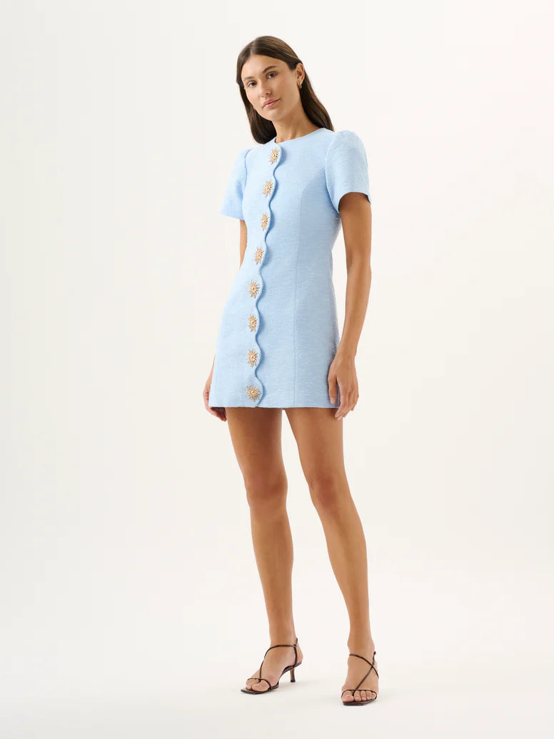 Helena dress, bluebell