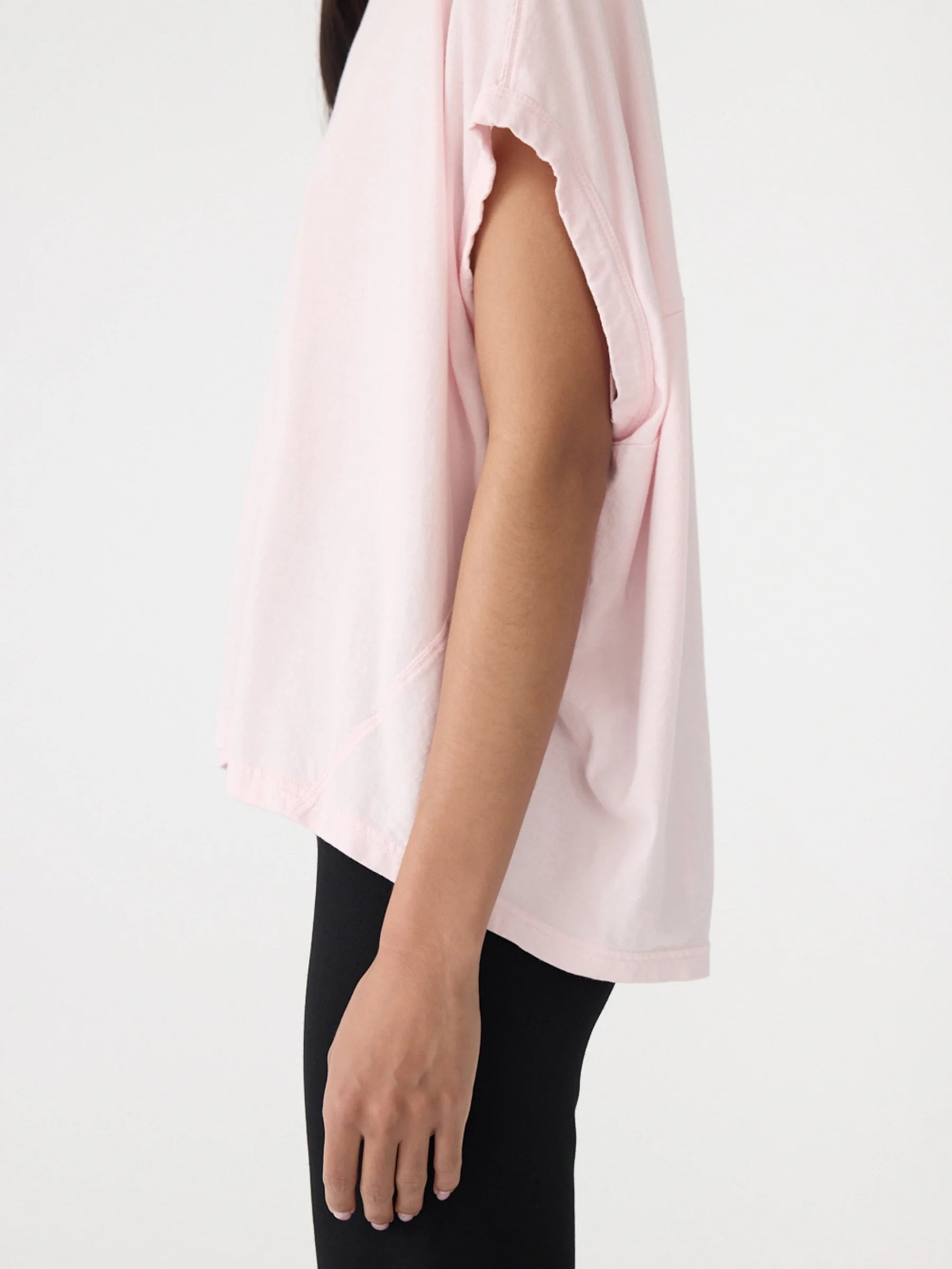 Circle t shirt, powder pink