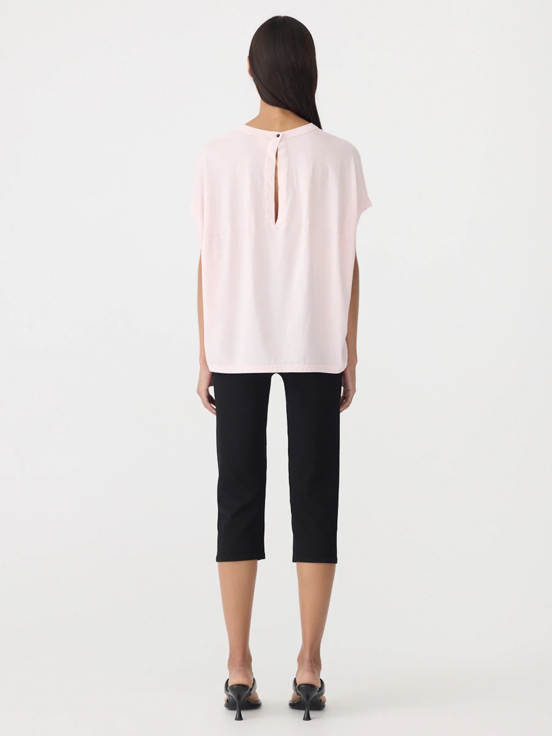 Circle t shirt, powder pink