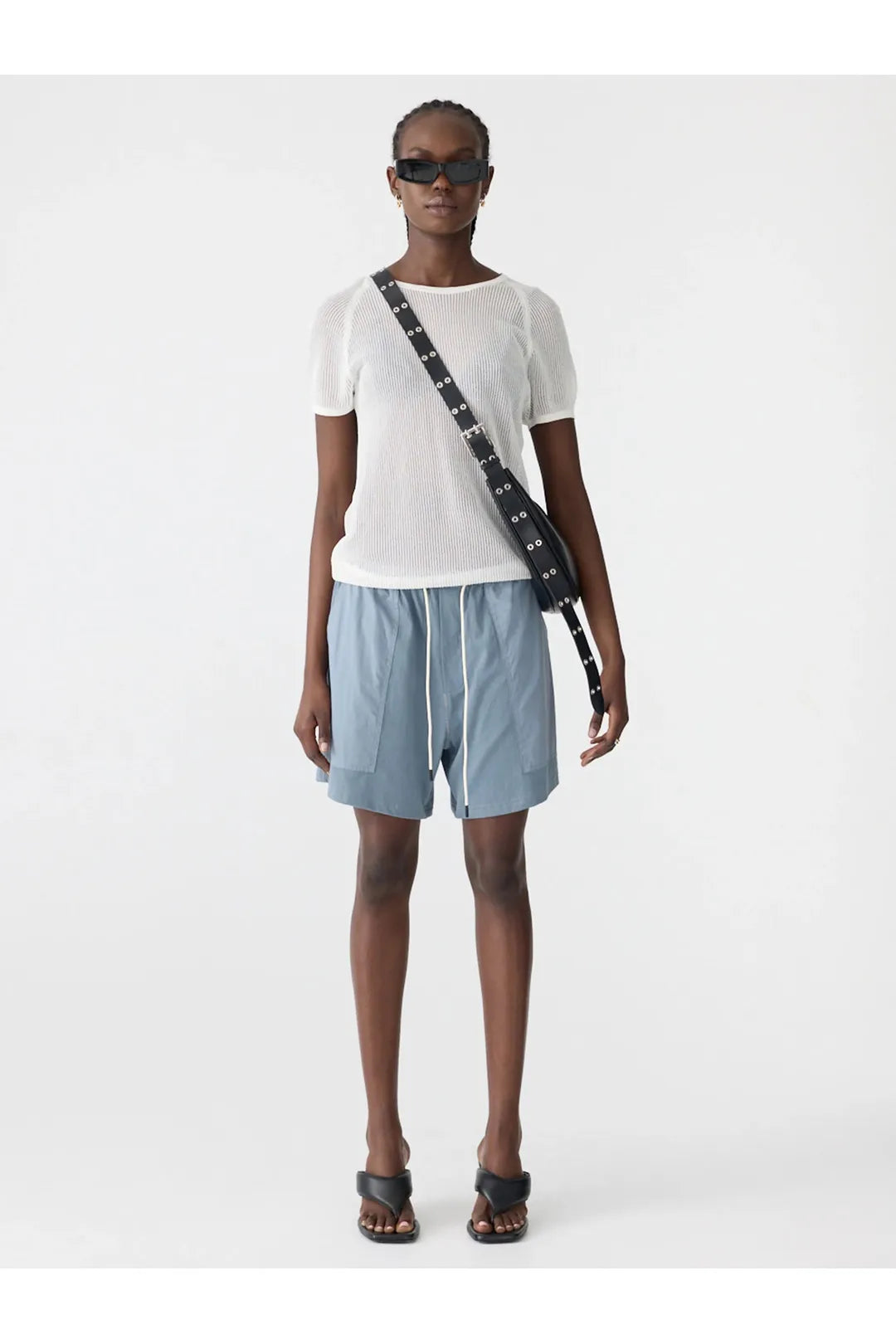 Midweight pocket shorts II, steel blue