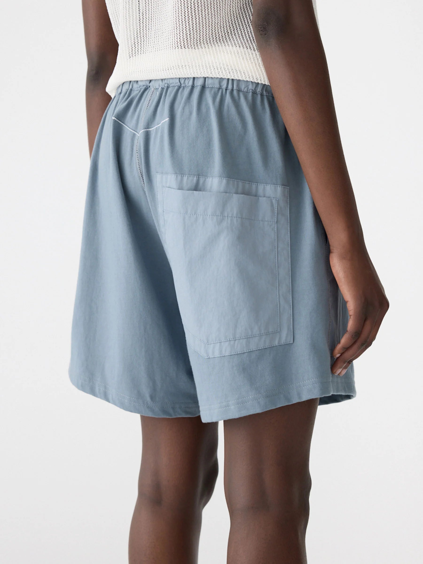 Midweight pocket shorts II, steel blue