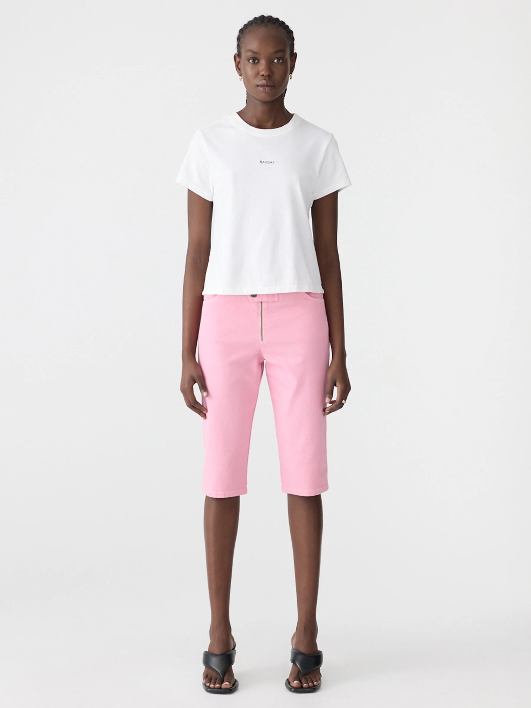 embroidered baby tshirt, white