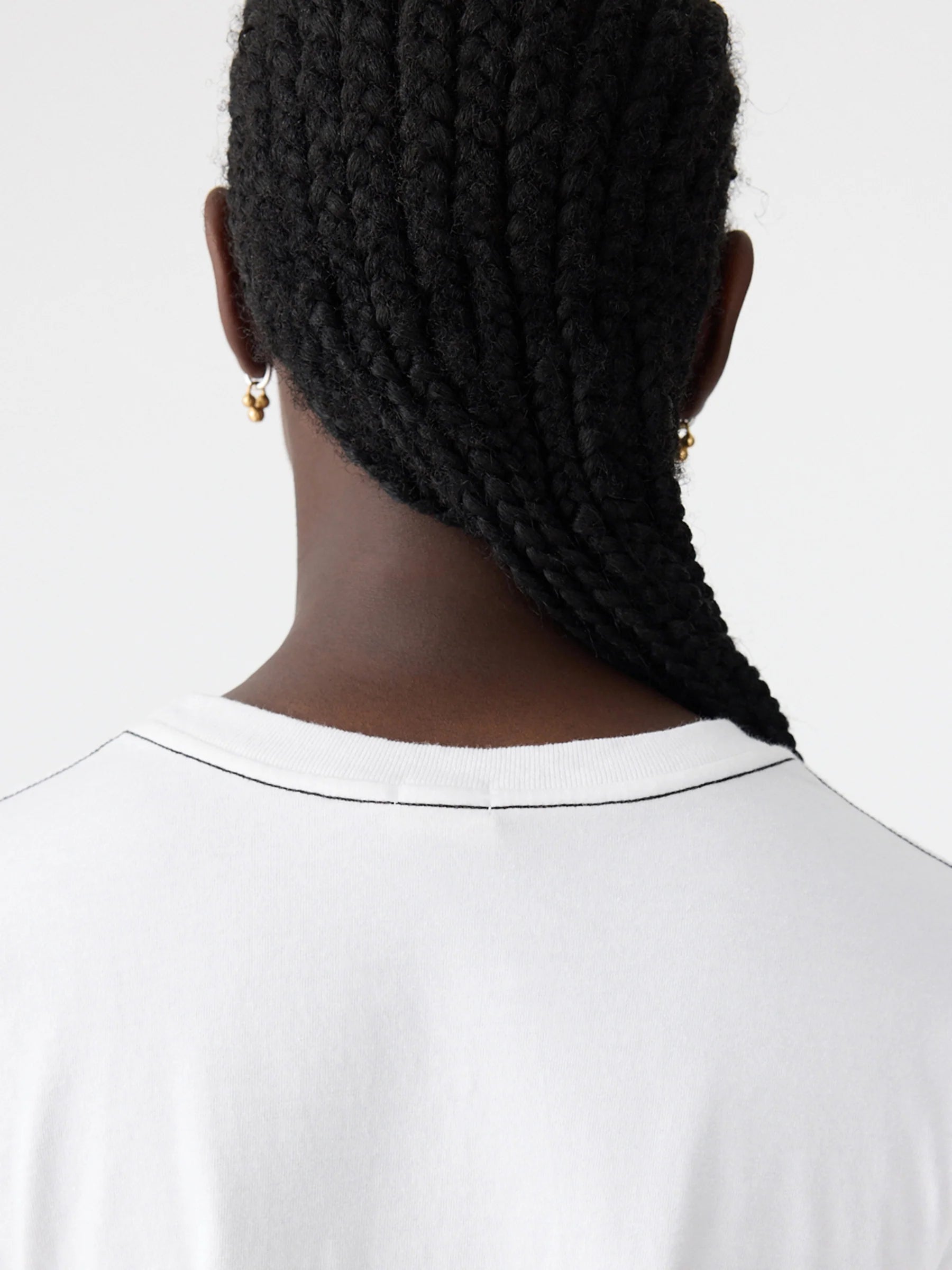 embroidered baby tshirt, white