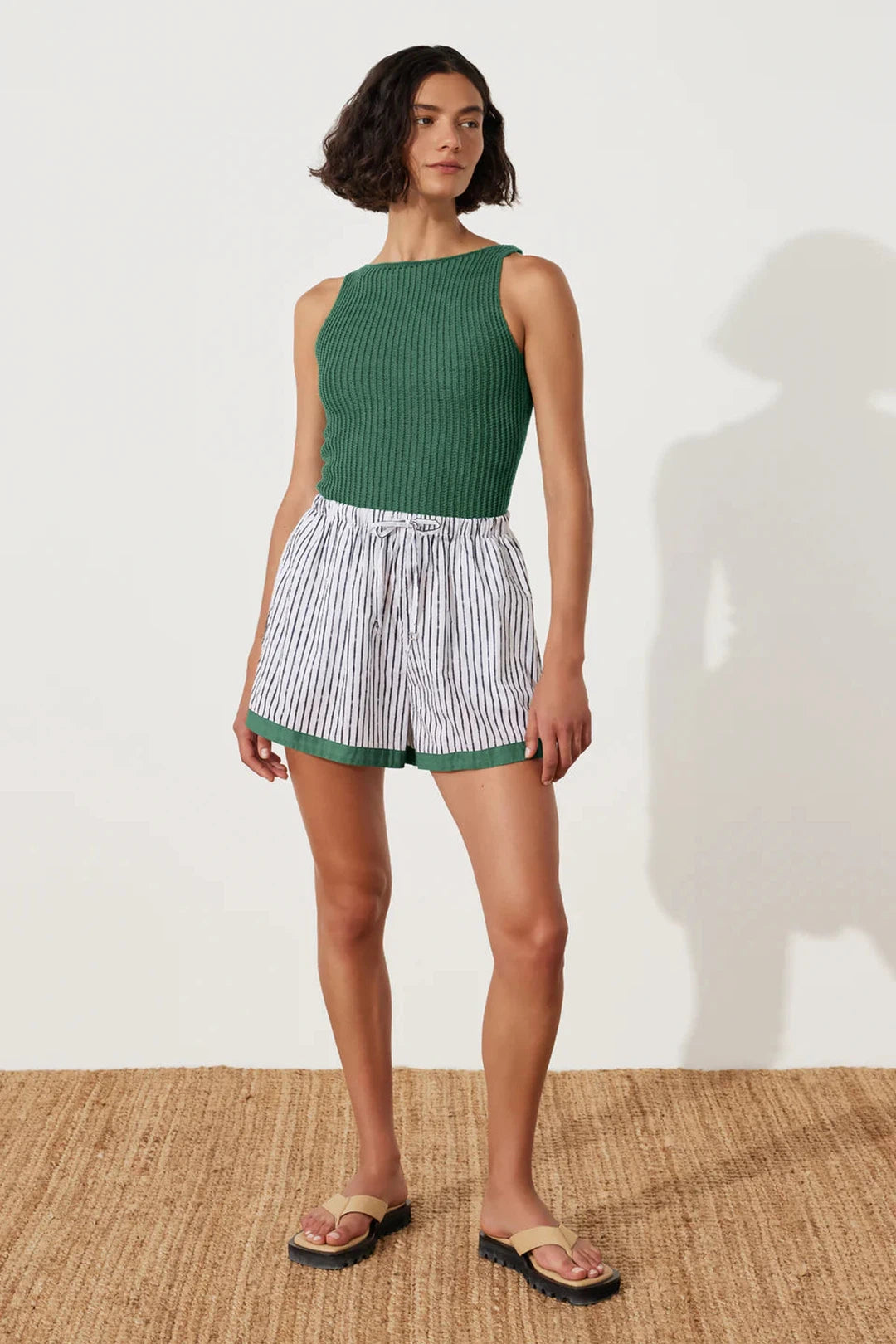 emerald crochet top