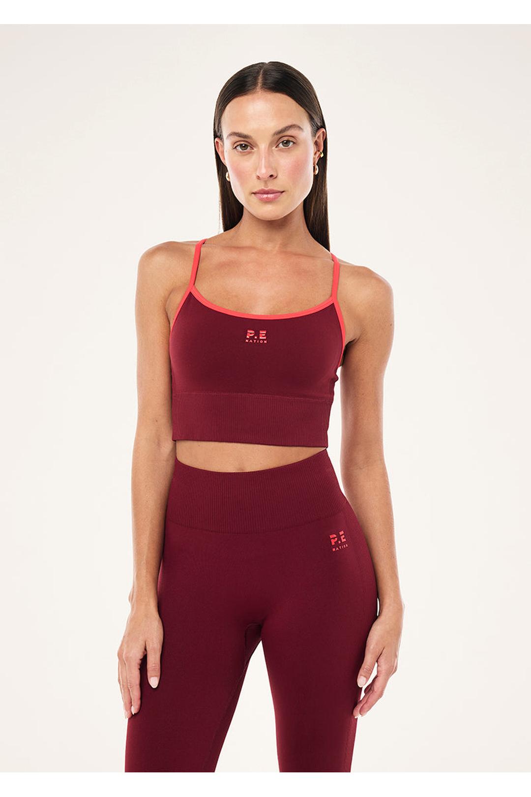 Release seamless tank, cabernet