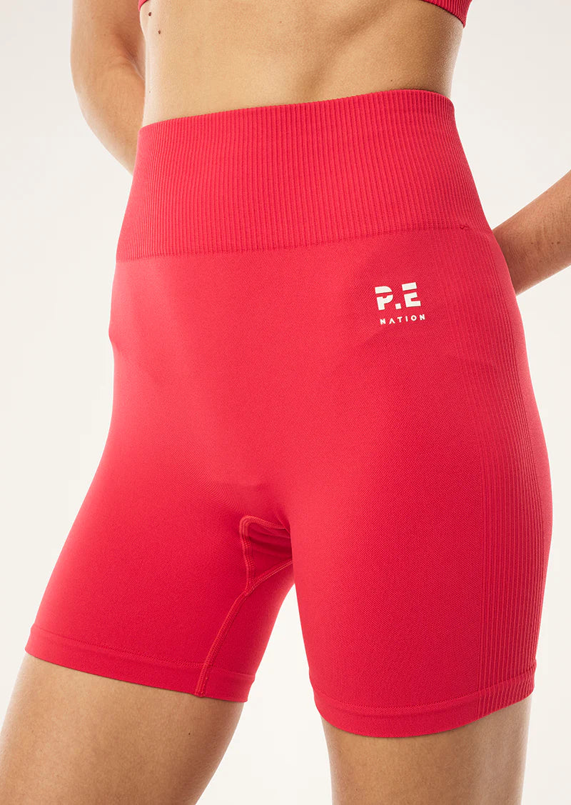 Restore seamless 5 inch bike short, strawberry