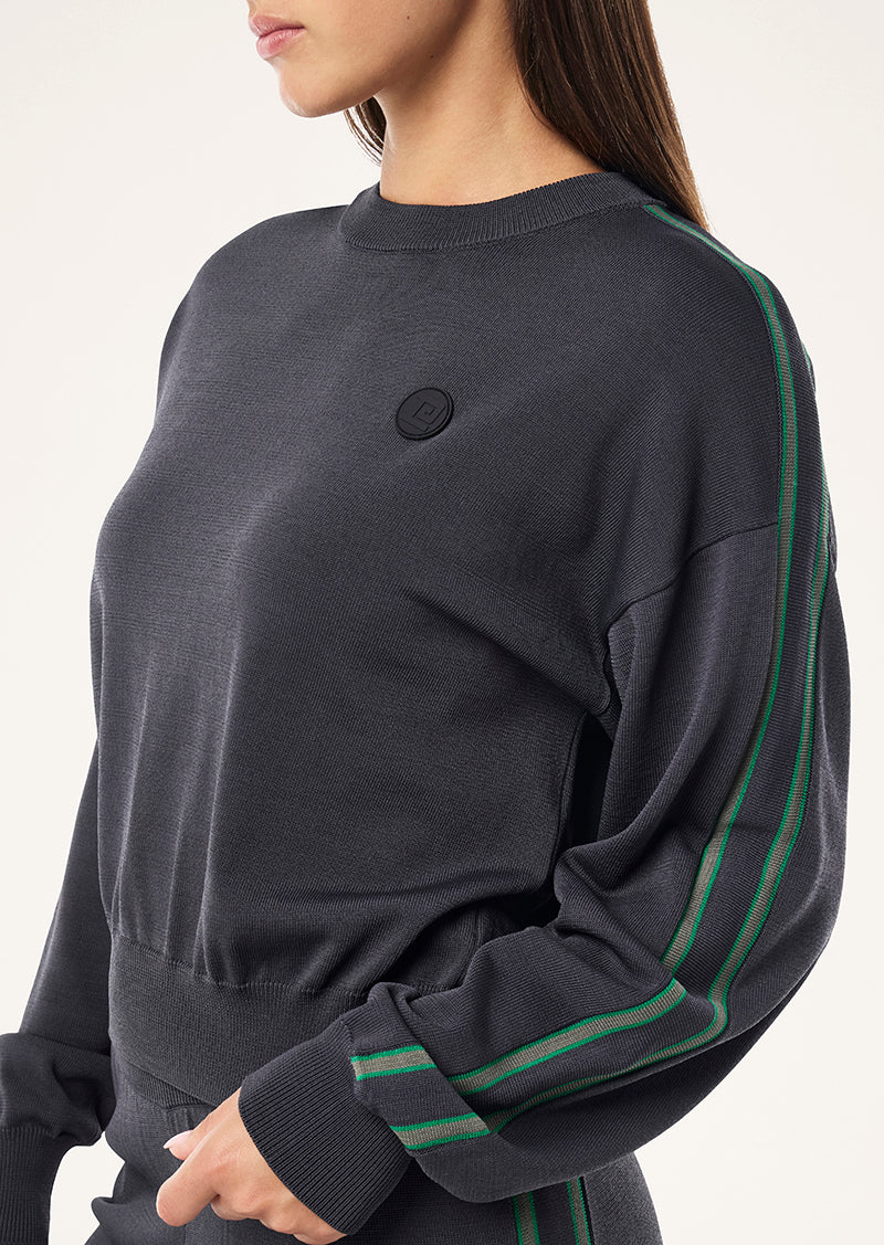 Retreat knit jumper, caviar