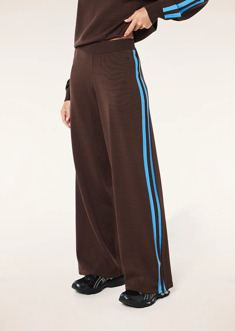 Retreat knit pant, coffee/marina