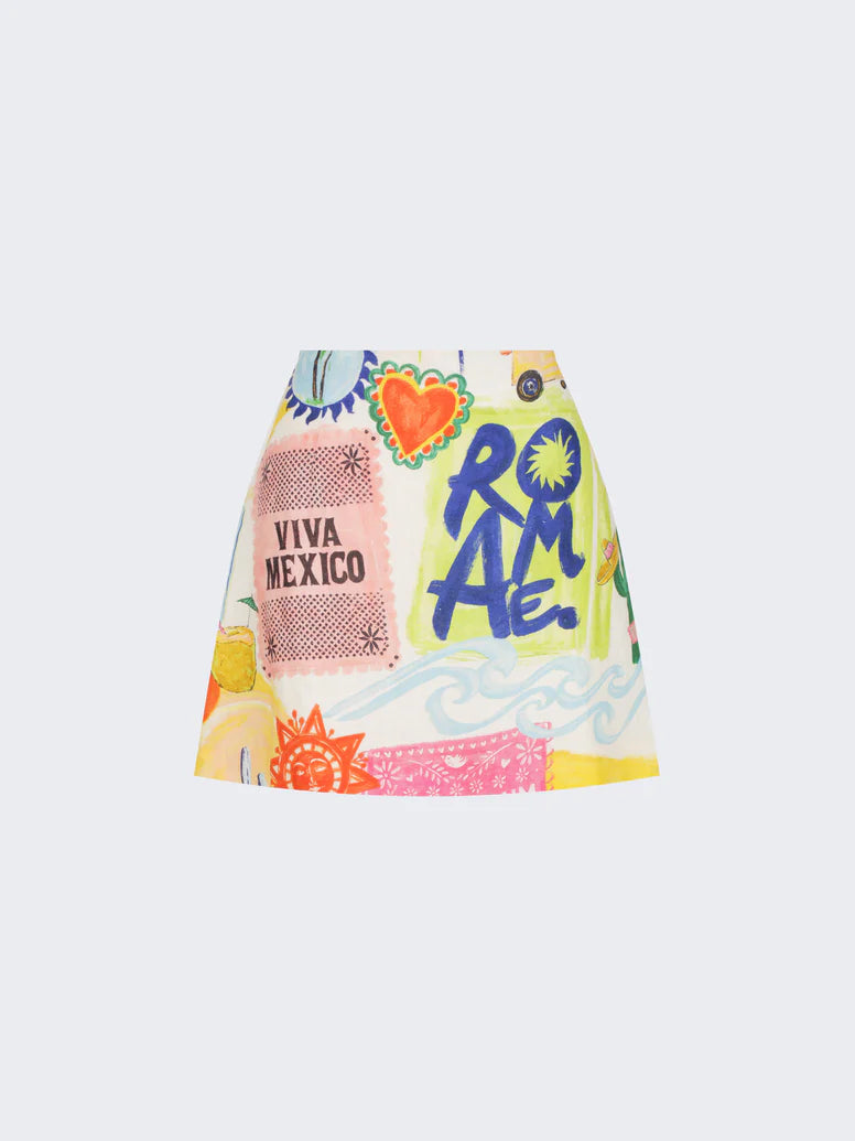 marcy mini skirt, hola tulum