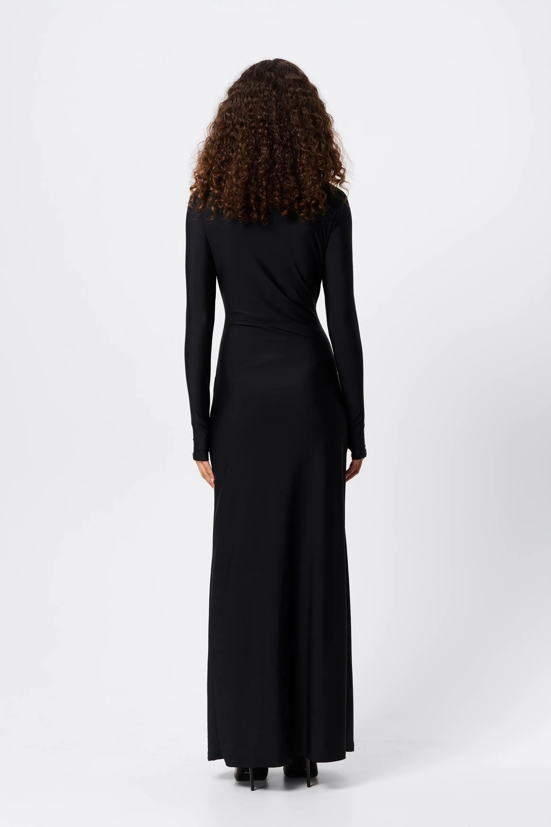 Regal maxi dress, black