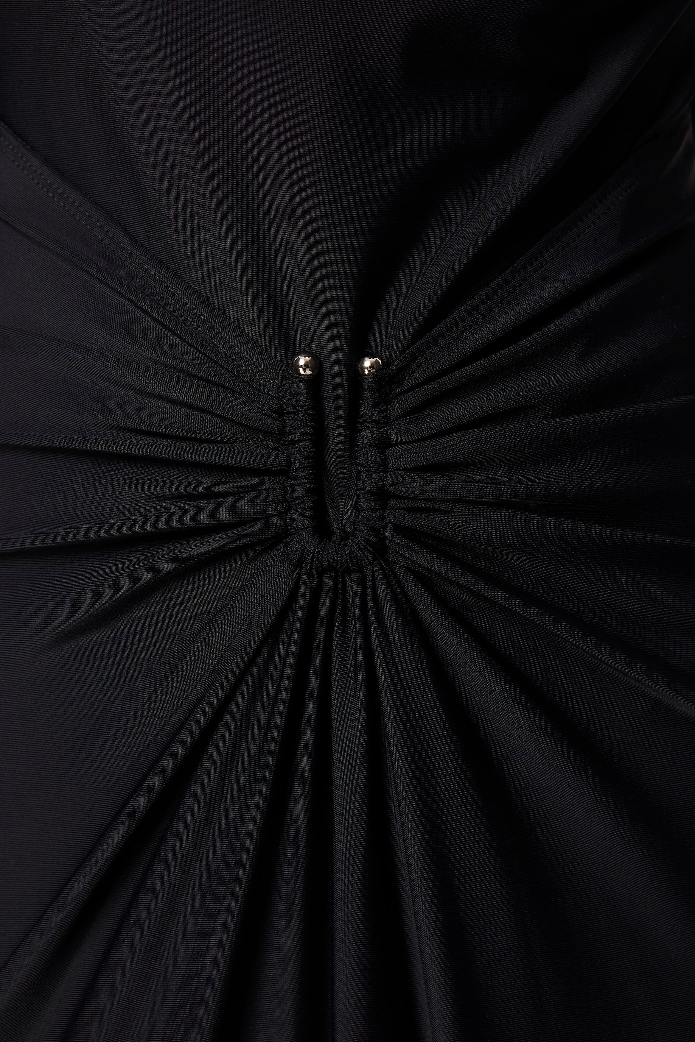 Regal maxi dress, black