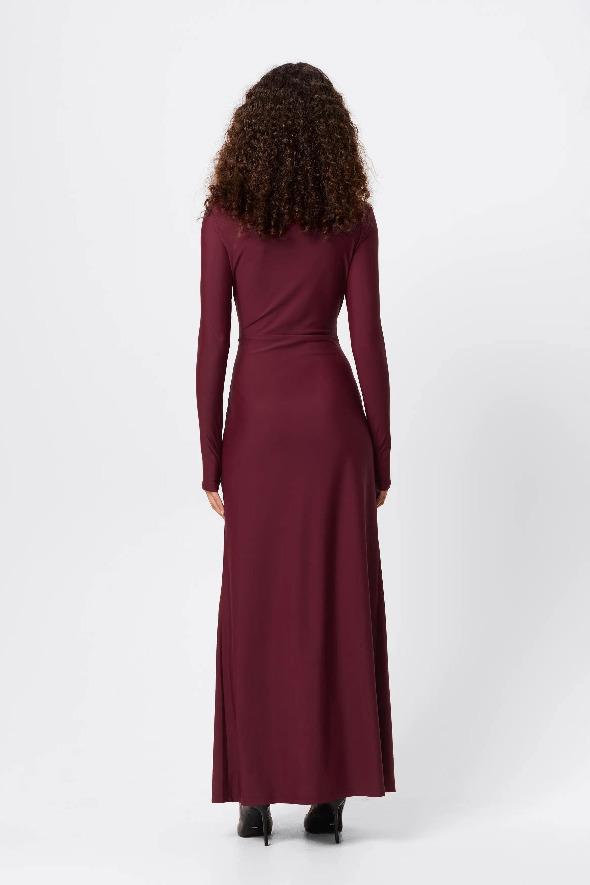 Regal maxi dress, bordeaux