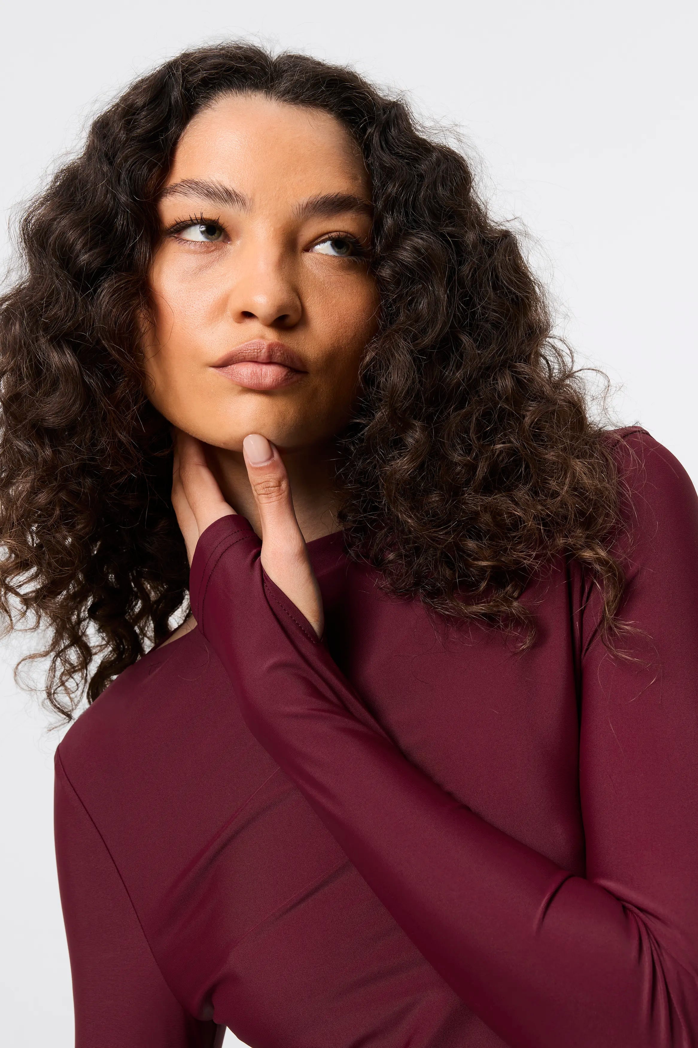 Regal maxi dress, bordeaux