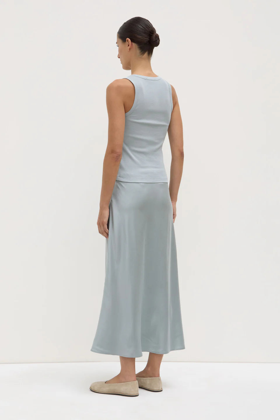 Robyn scoop neck rib tank, cloud