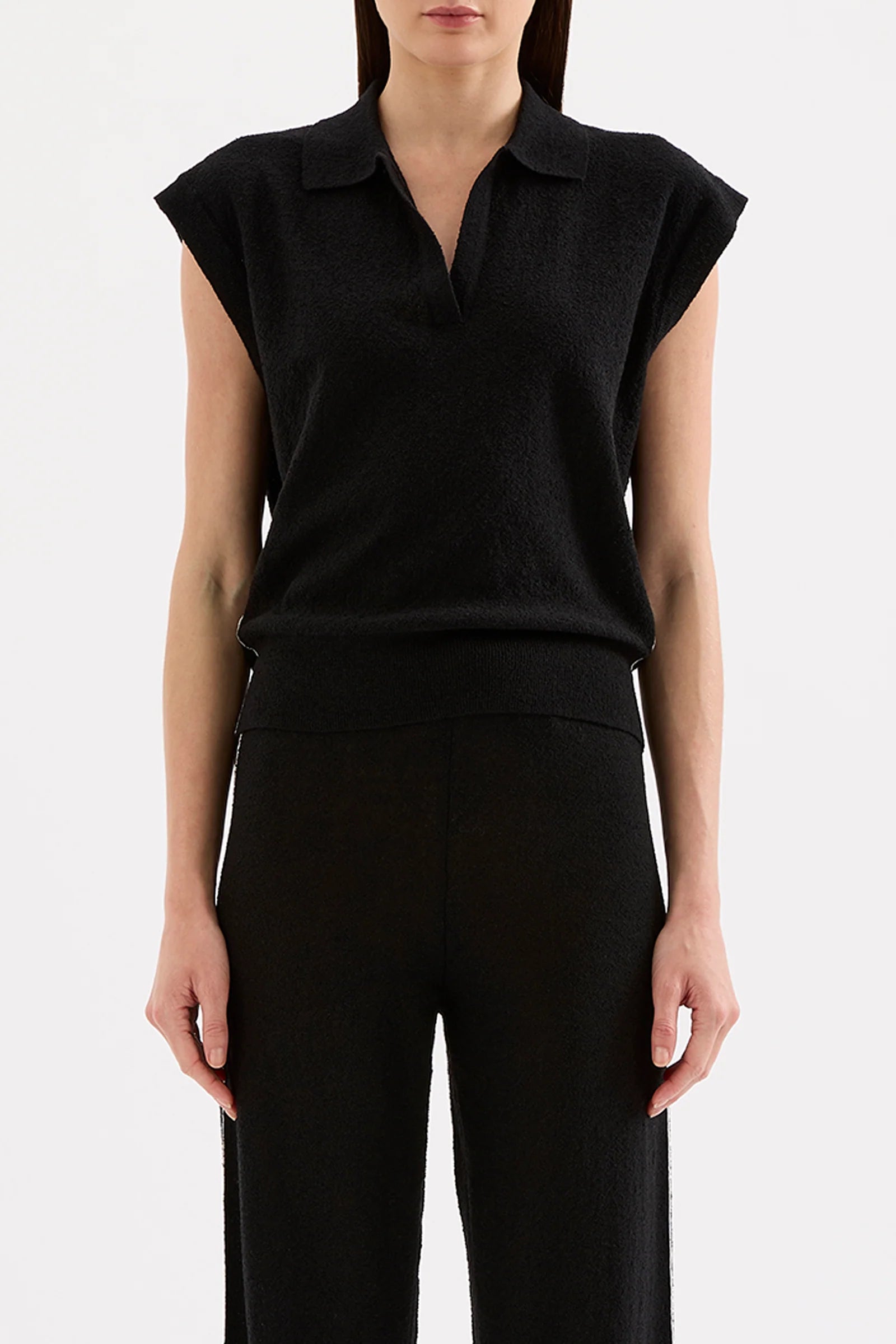 Jett knit top, black