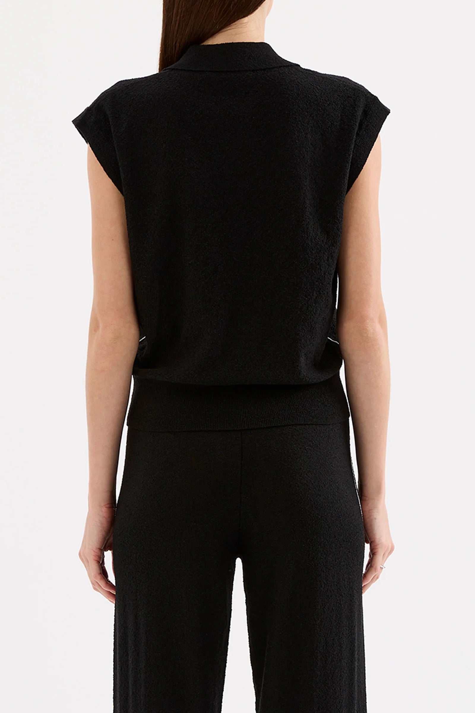 Jett knit top, black