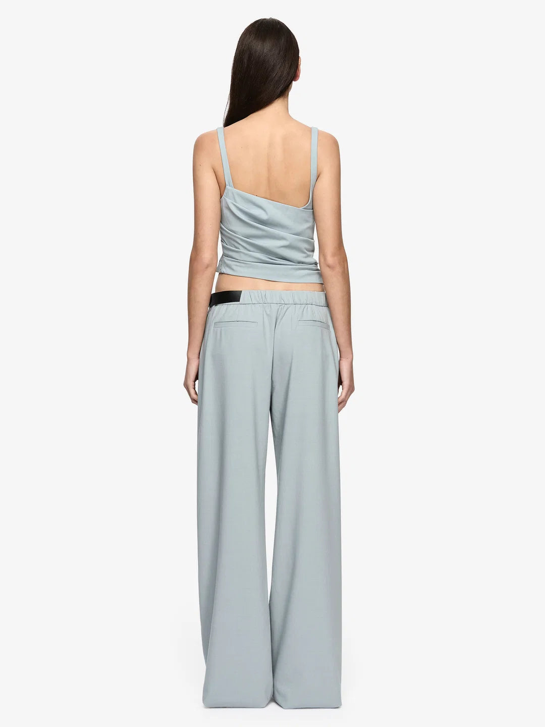 Selina asym top, stone blue