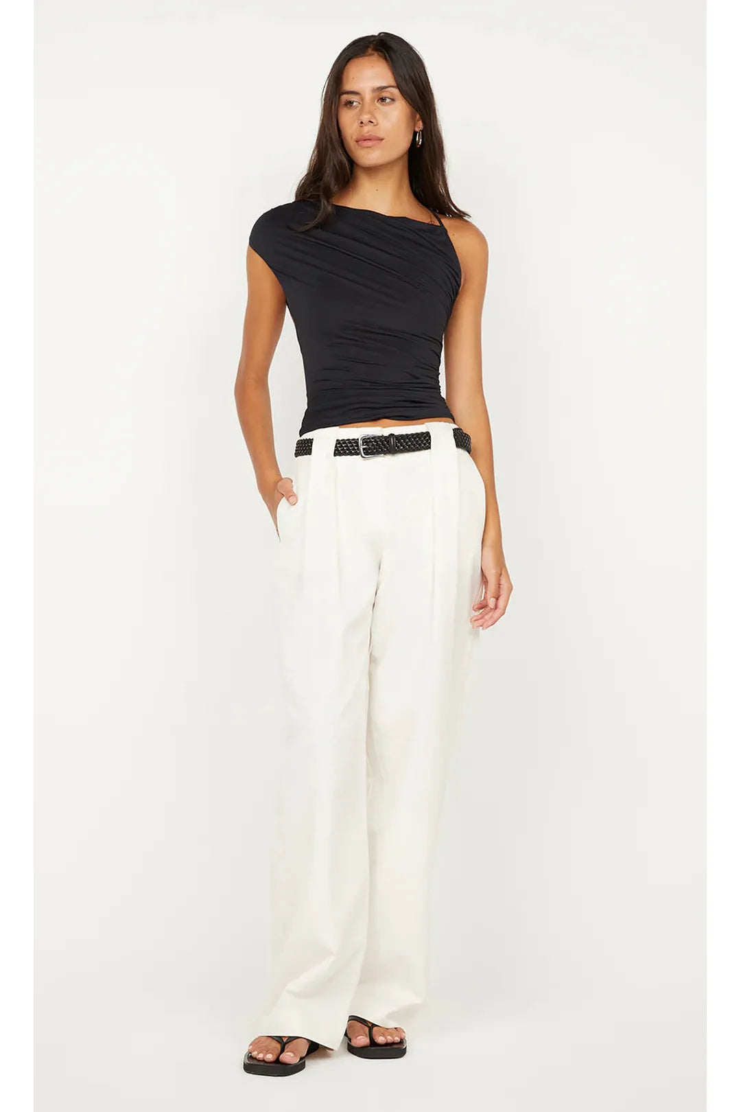Bree asym top, black