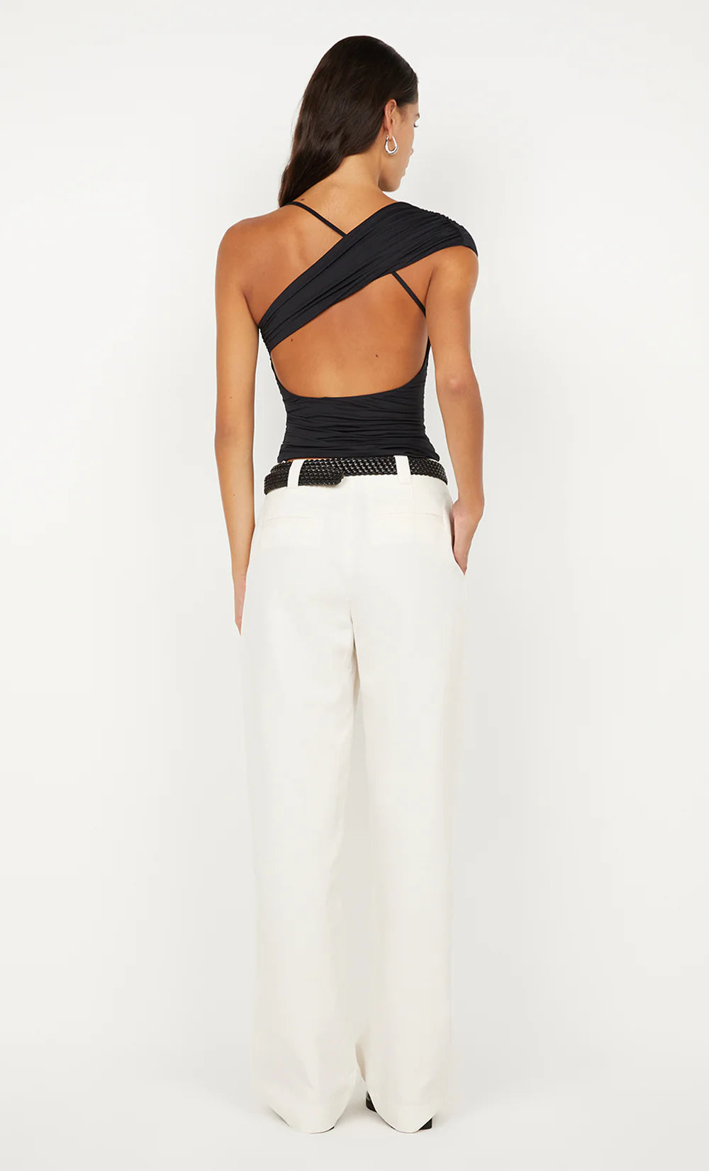 Bree asym top, black