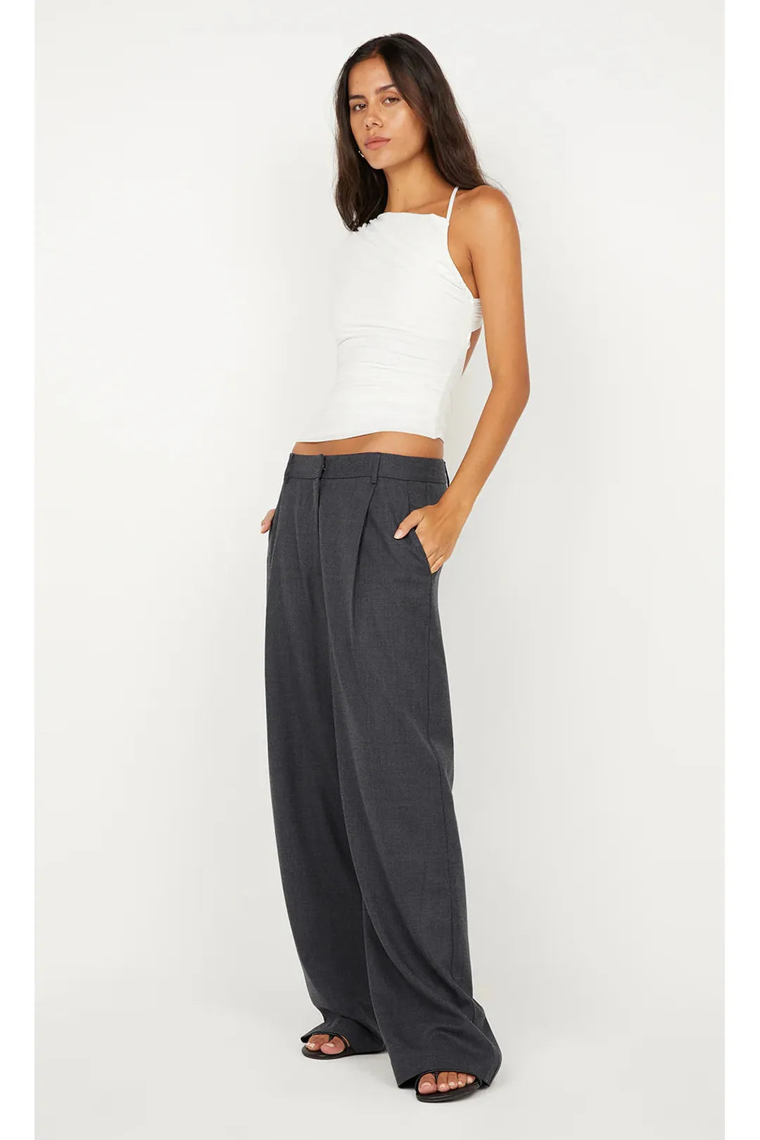 Bree asym top, white