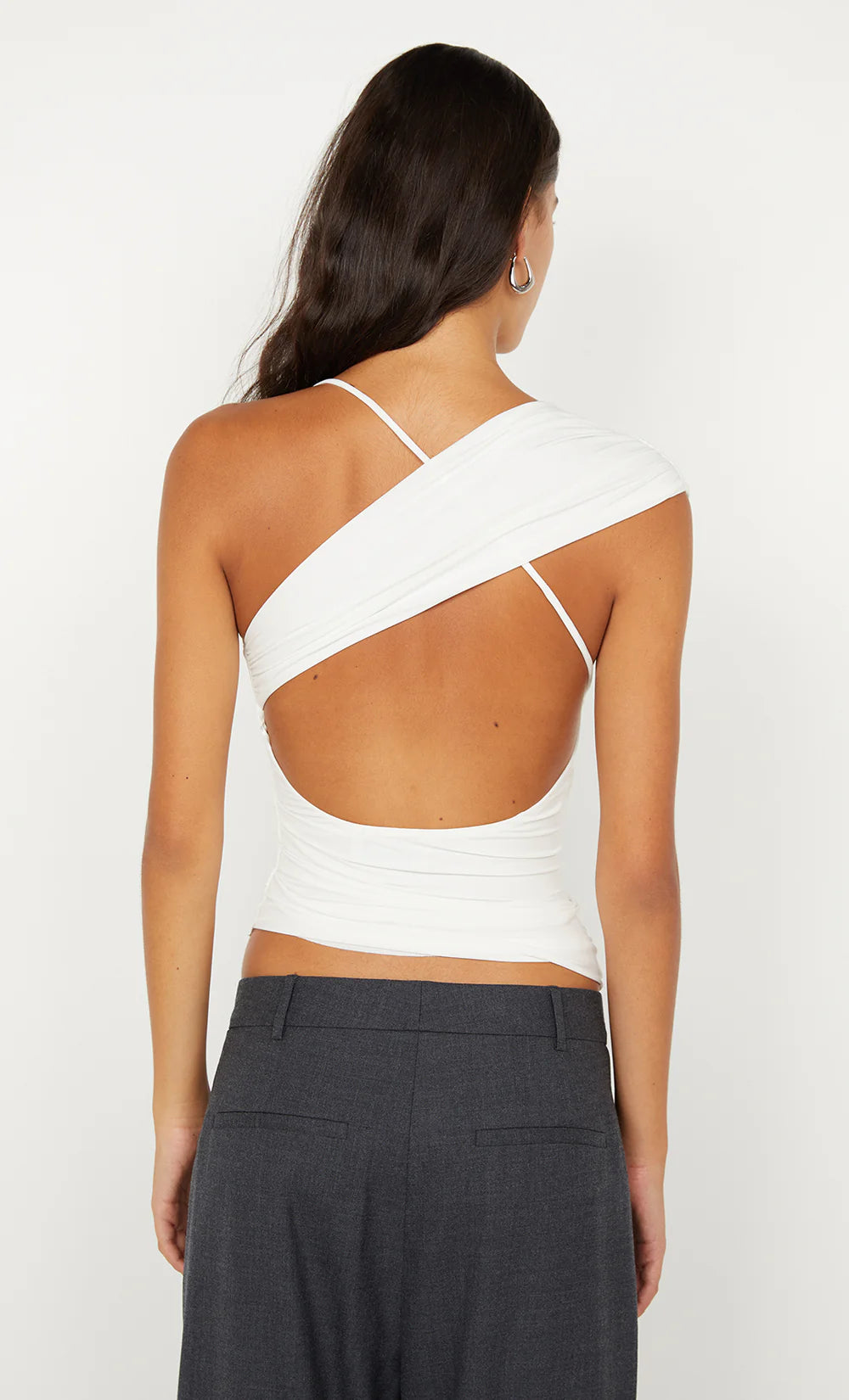 Bree asym top, white