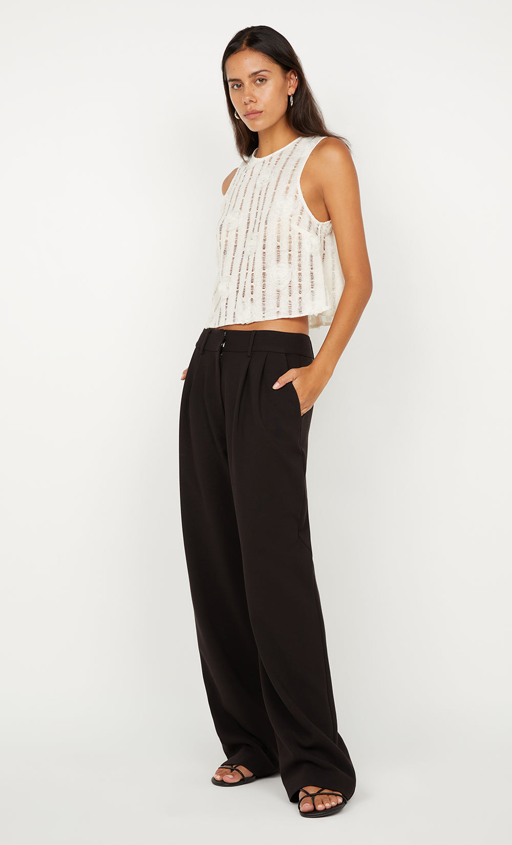 Amelie shell top, Ivory