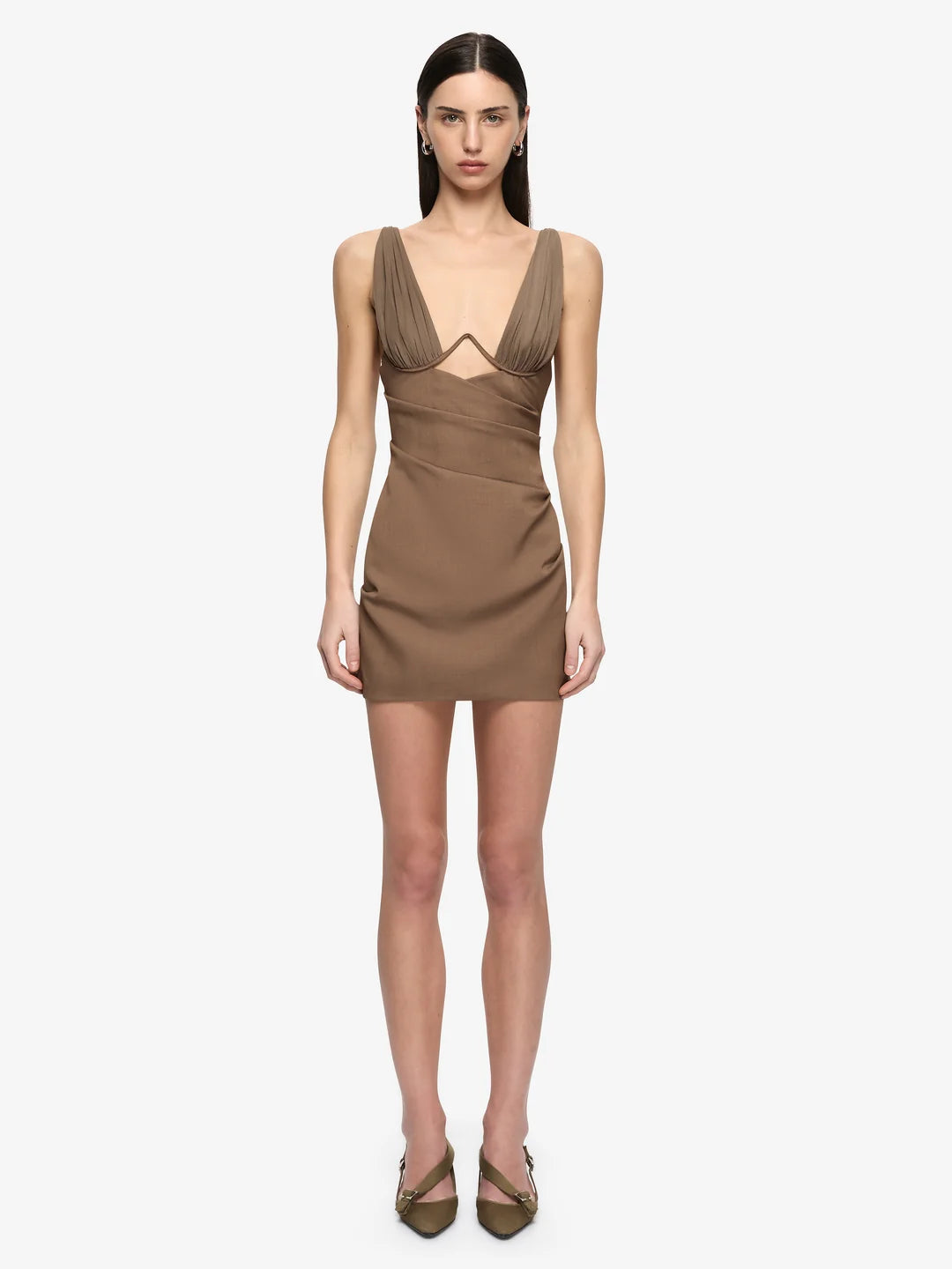 Mika mini dress, taupe