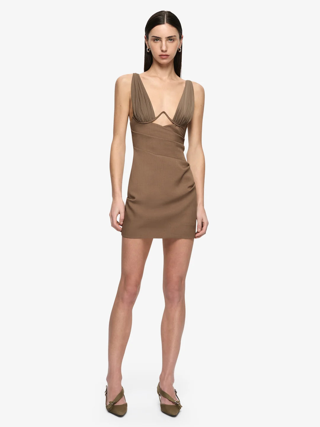 Mika mini dress, taupe