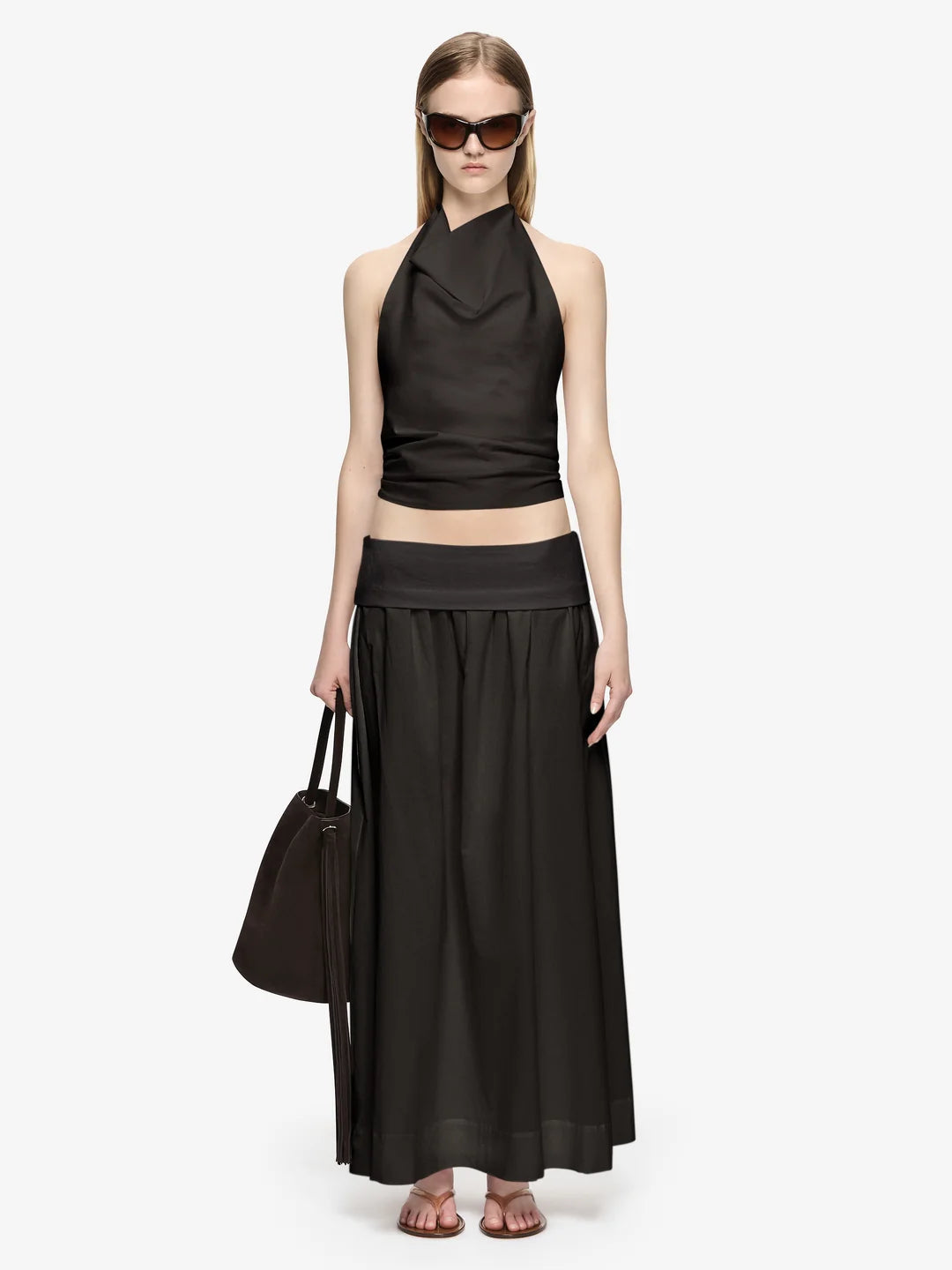 Ari halter top, slate