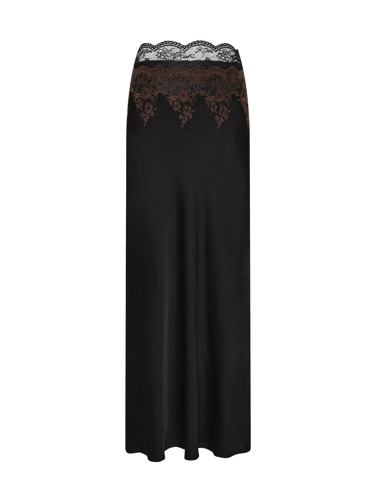 Orsina maxi skirt, black/bitter choc