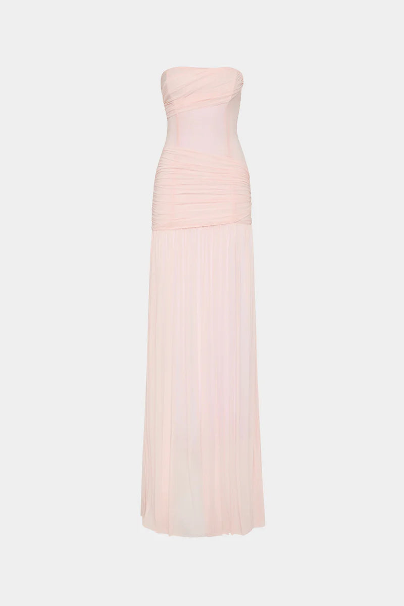 Ember wrapped dress, dusty pink