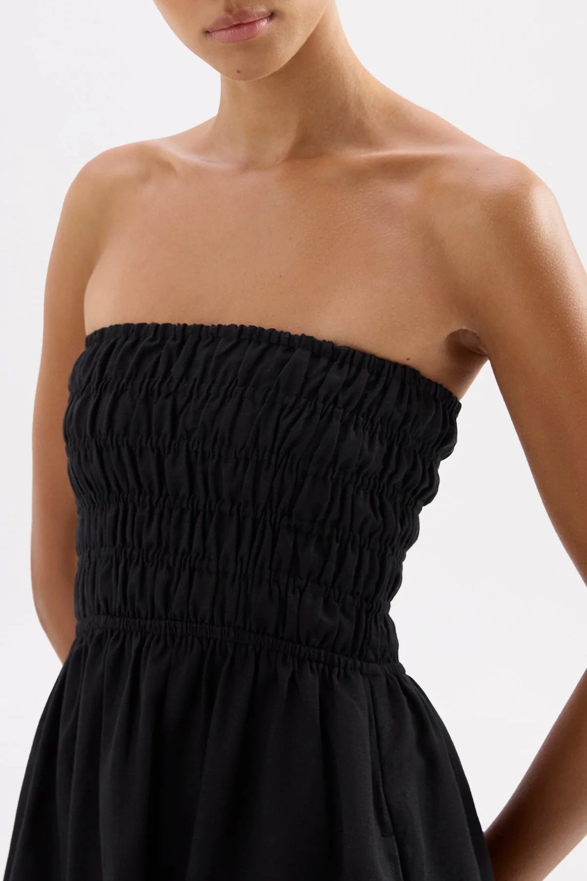 Zuri tencel maxi dress, black
