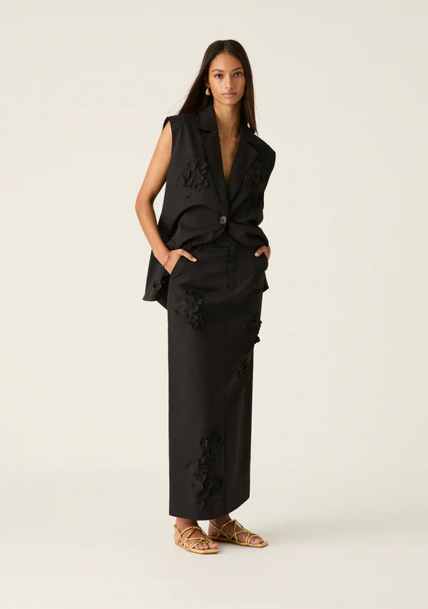 Athena maxi skirt, black