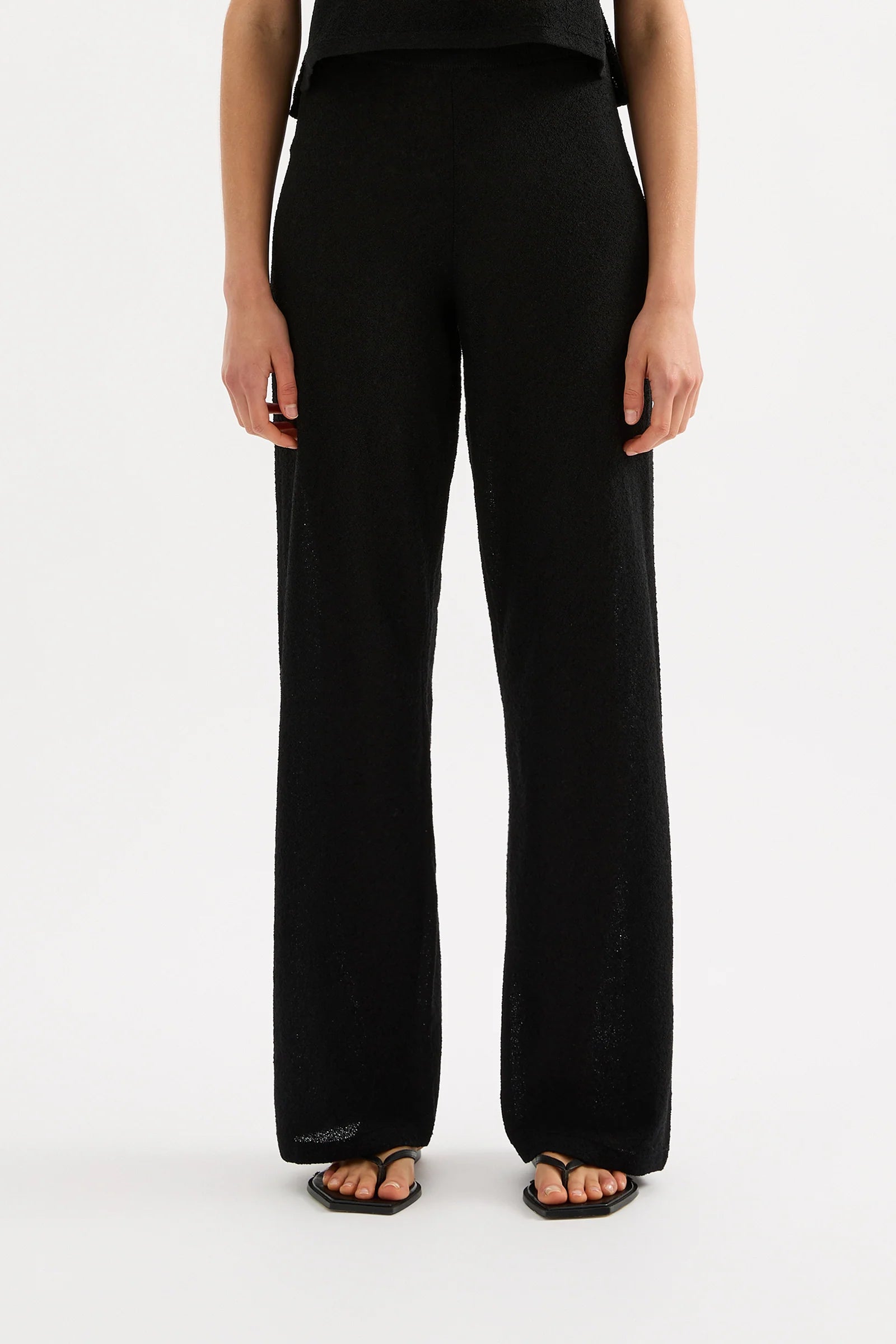 zosia knit pant, black