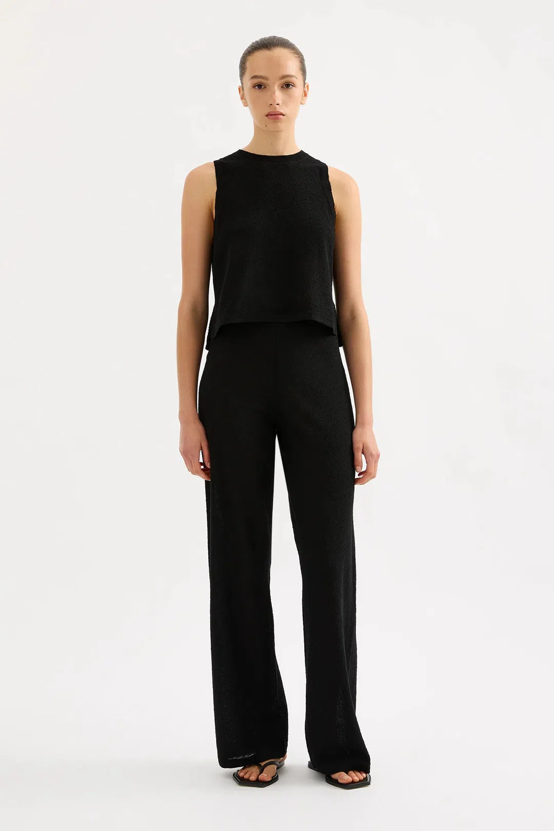 zosia knit pant, black