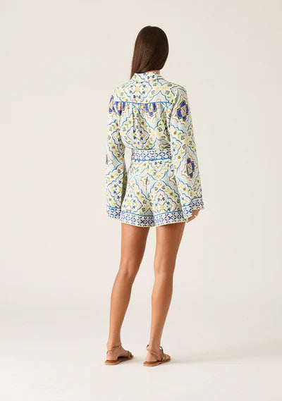 Filipa shorts, tile print