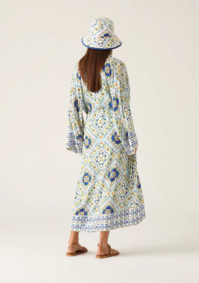 Filipa cover up, tile print