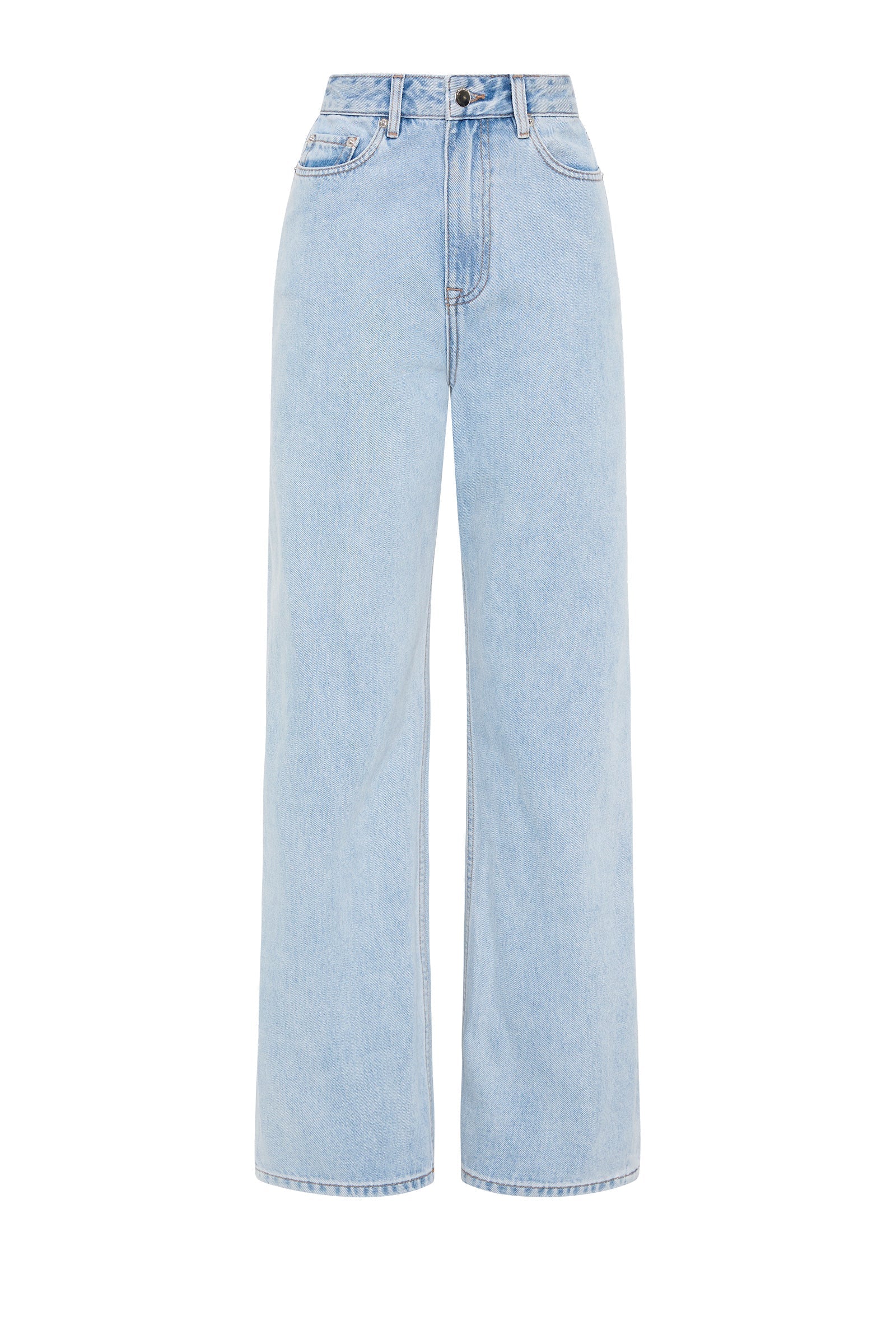 organic relaxed leg jean, 90s blue wash