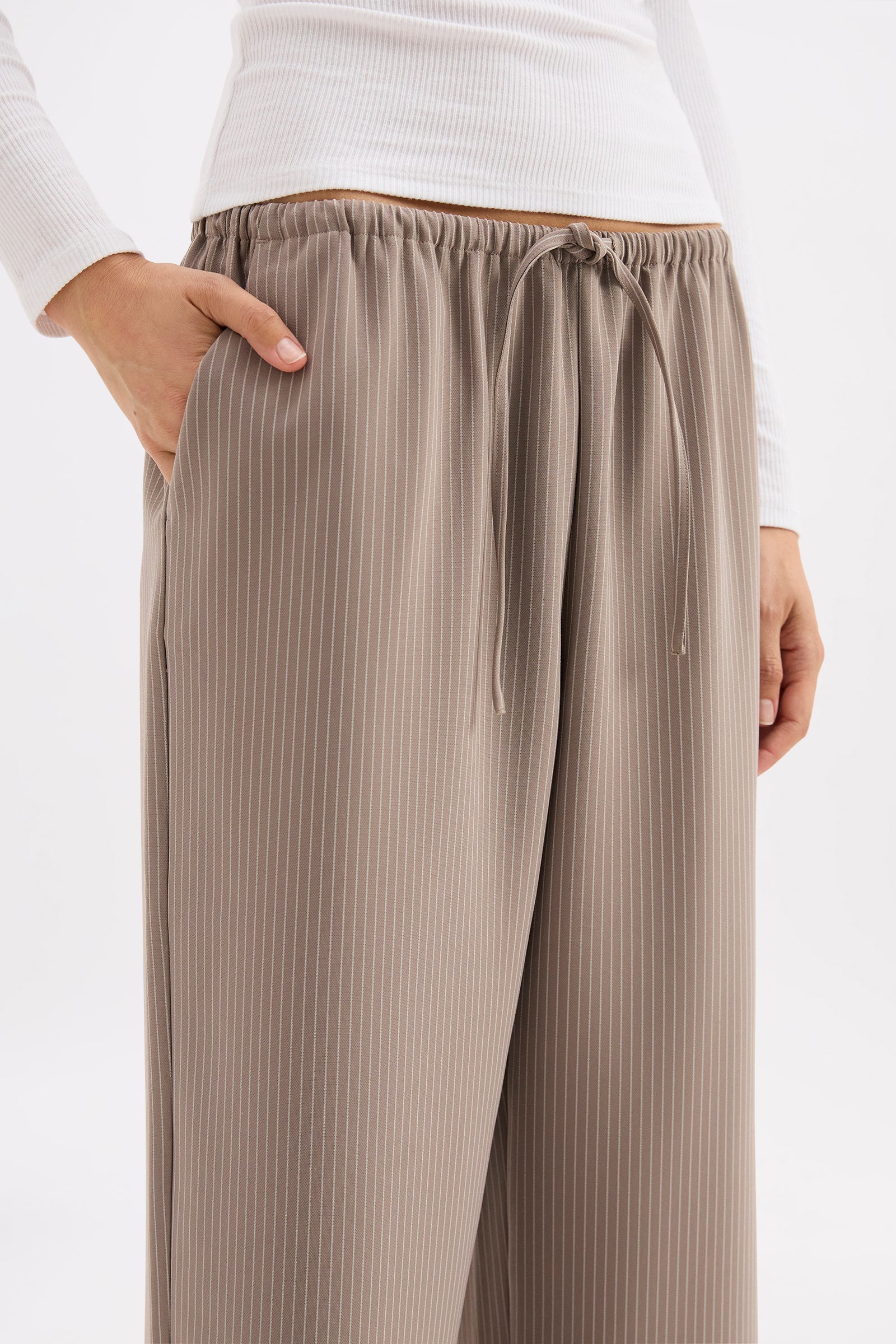 Lester pant, cinder stripe