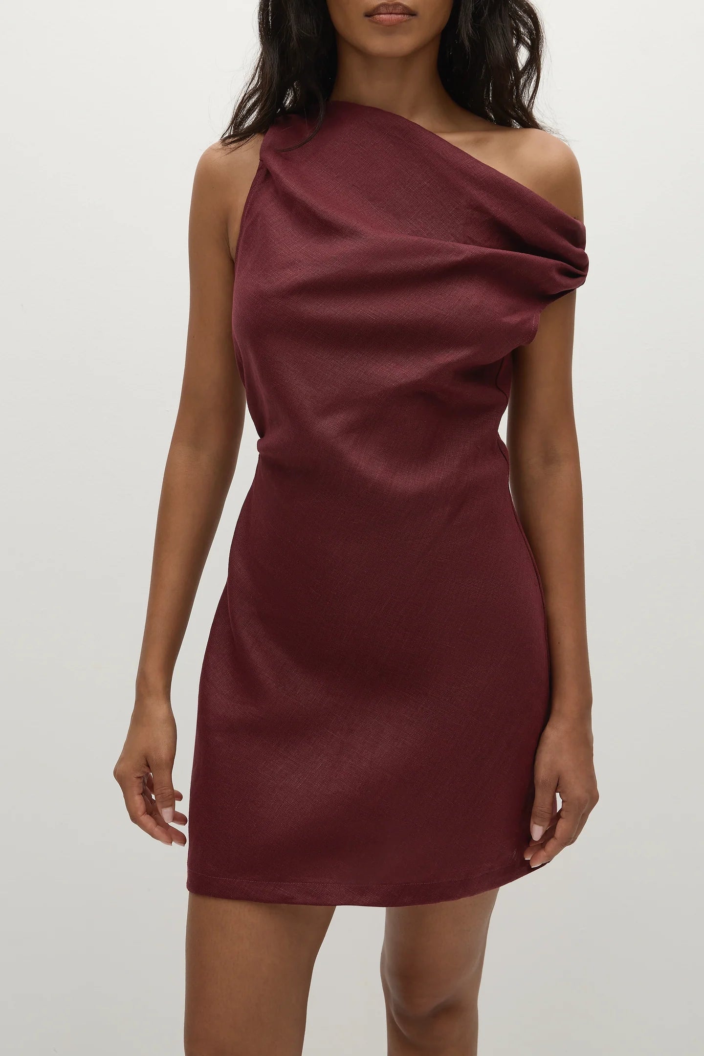Suis mini dress, Bordeaux